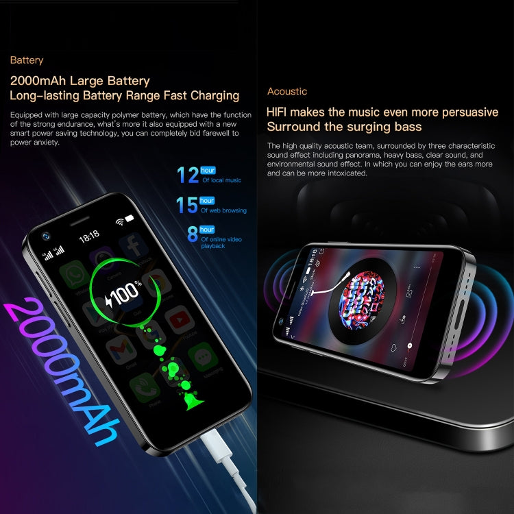 3.0 inch Android 10.0 MTK6750 Octa Core, Bluetooth, WiFi, OTG, Network: 4G, Dual SIM, Support Google Play, 2GB+16GB 3.0 inch Android 10.0 MTK6750 Octa Core, Bluetooth, WiFi, OTG, Network: 4G, Dual SIM, Support Google Play, 2GB+16GB